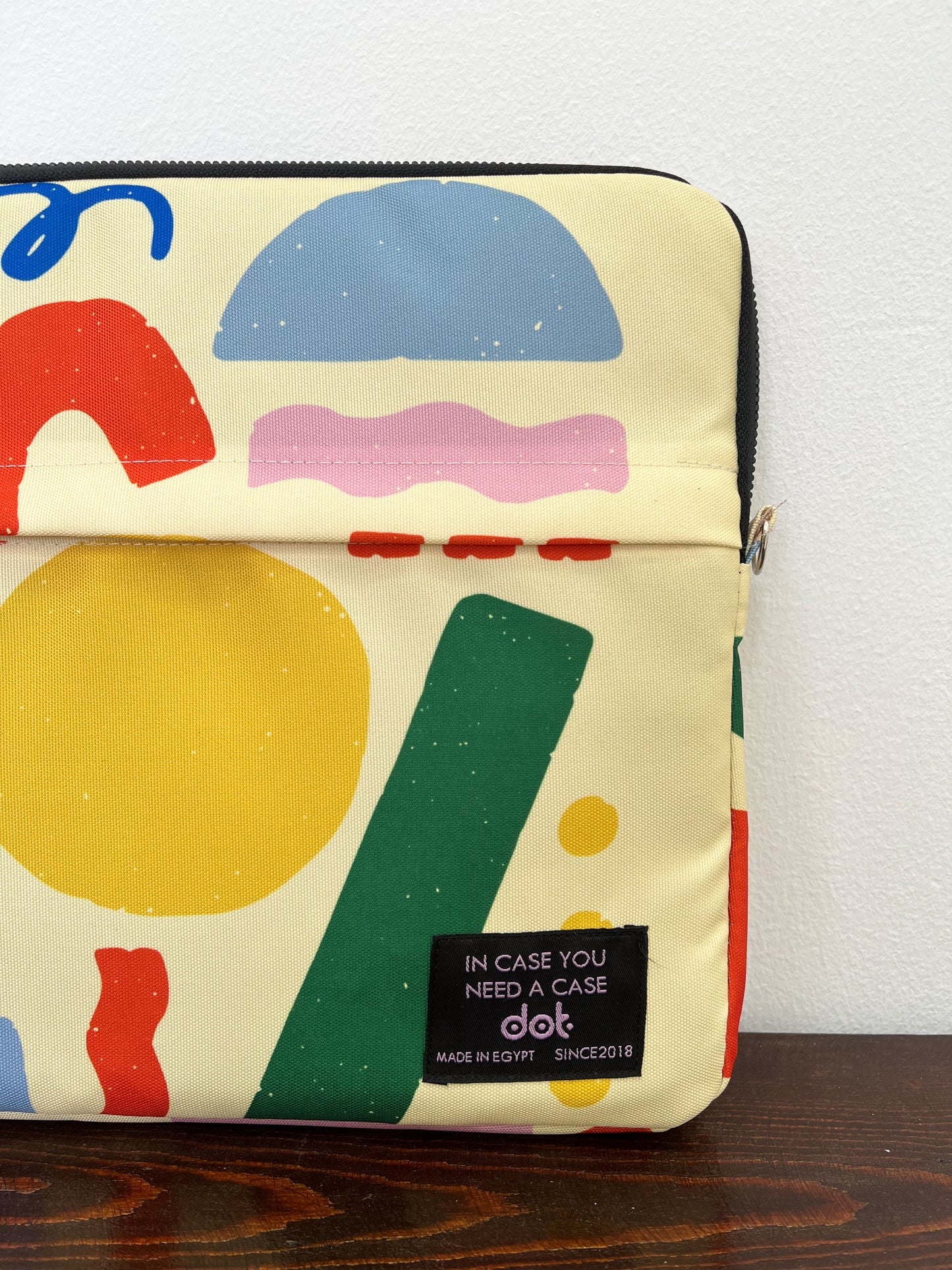 Shape symphony in yellow 13 inch Laptop Sleeve