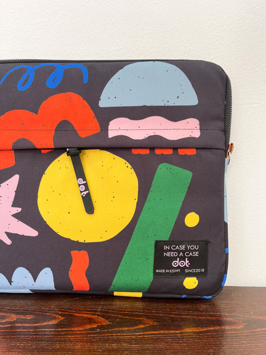 Shape symphony in black 13 inch Laptop Sleeve