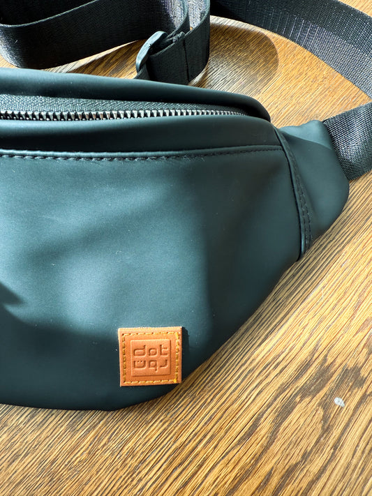 black waist bag