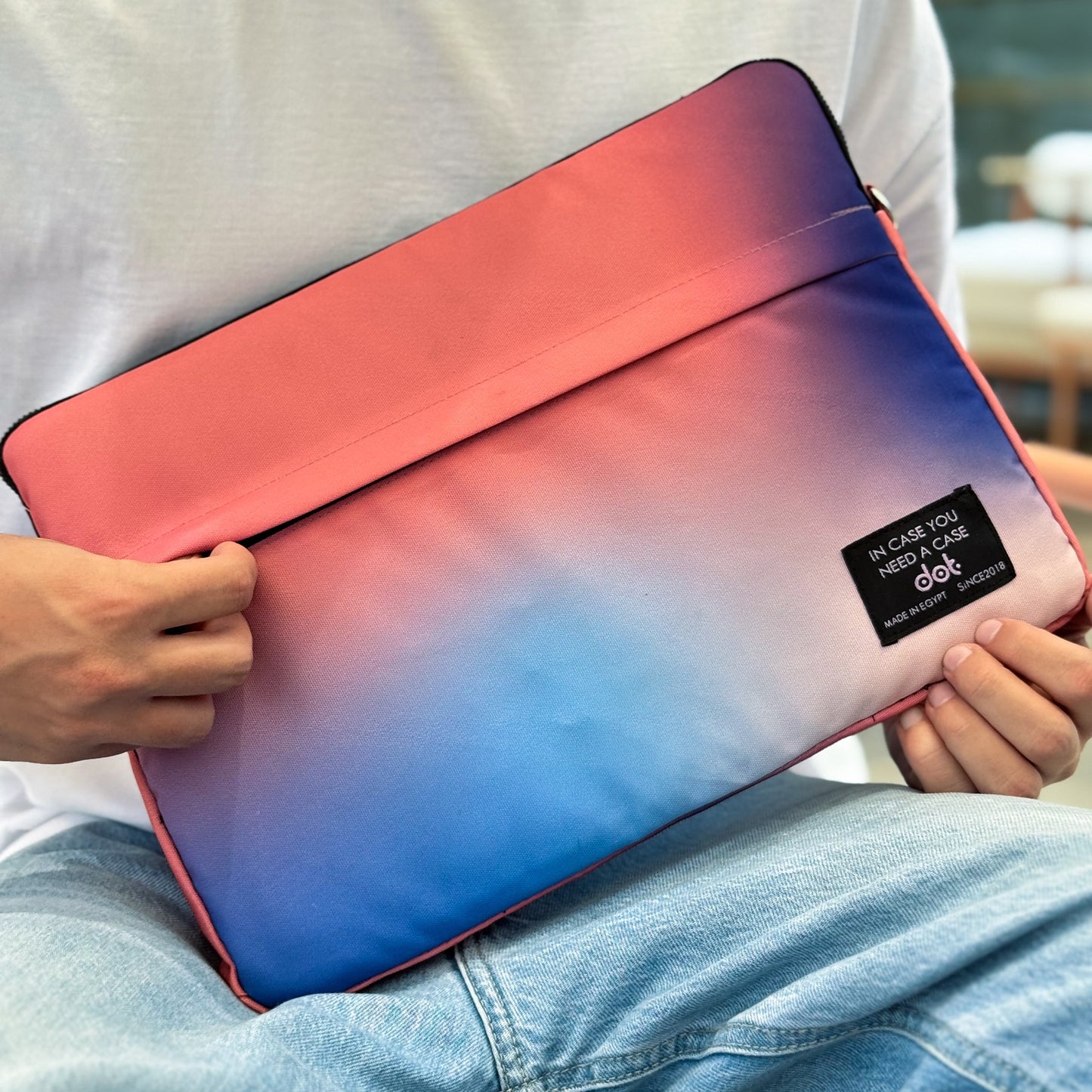 Gradient glow in Pastel harmony 15.6 inch Laptop Sleeve