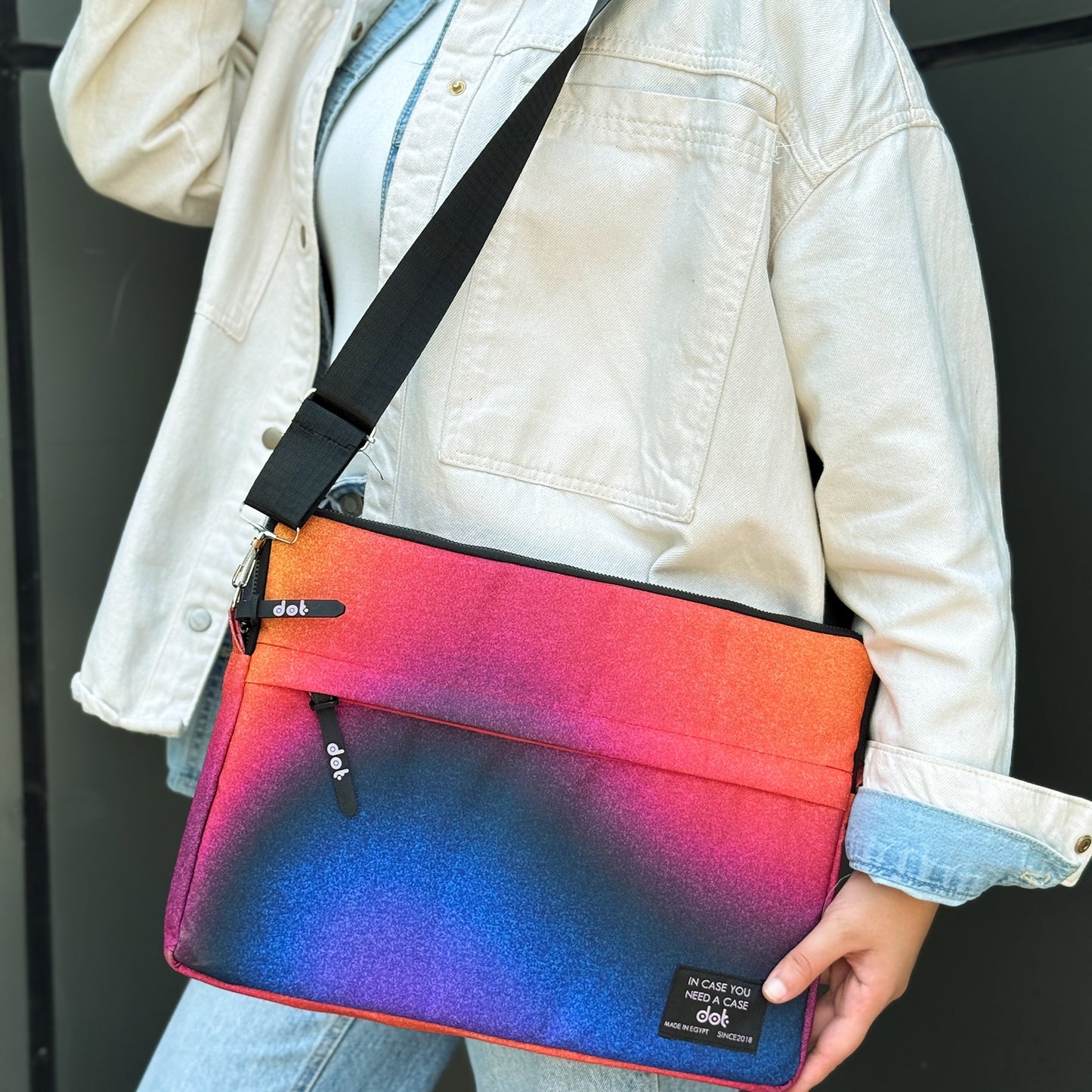 Gradient glow in Sunset hues 15.6 inch Laptop Sleeve