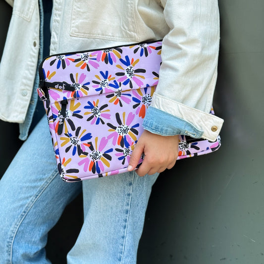Wildflower in pink 13 inch Laptop Sleeve