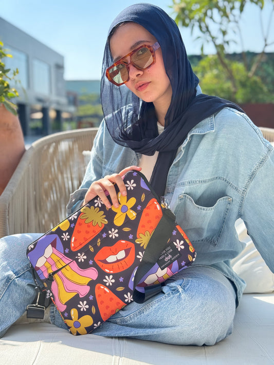 Pop explosion in black 13 inch Laptop Sleeve