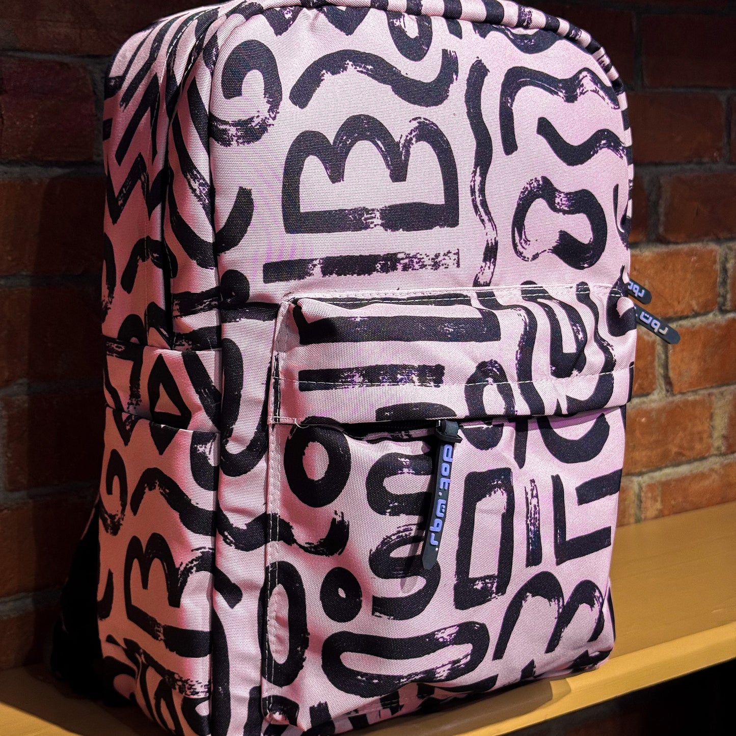 Abstract doodles in pink Backpack