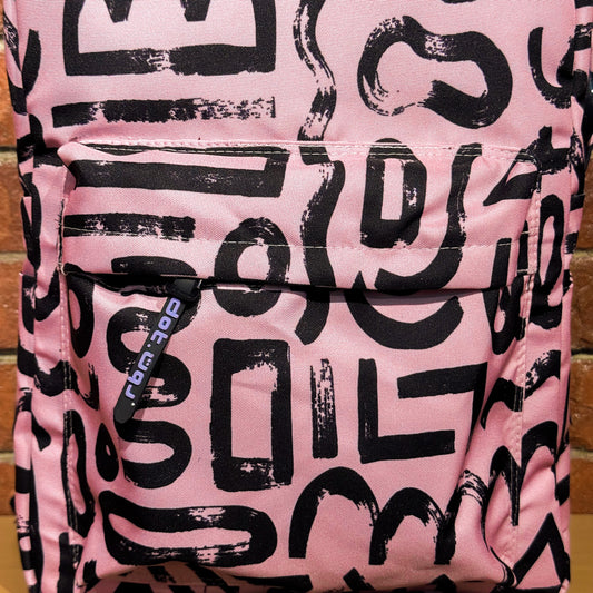 Abstract doodles in pink Backpack