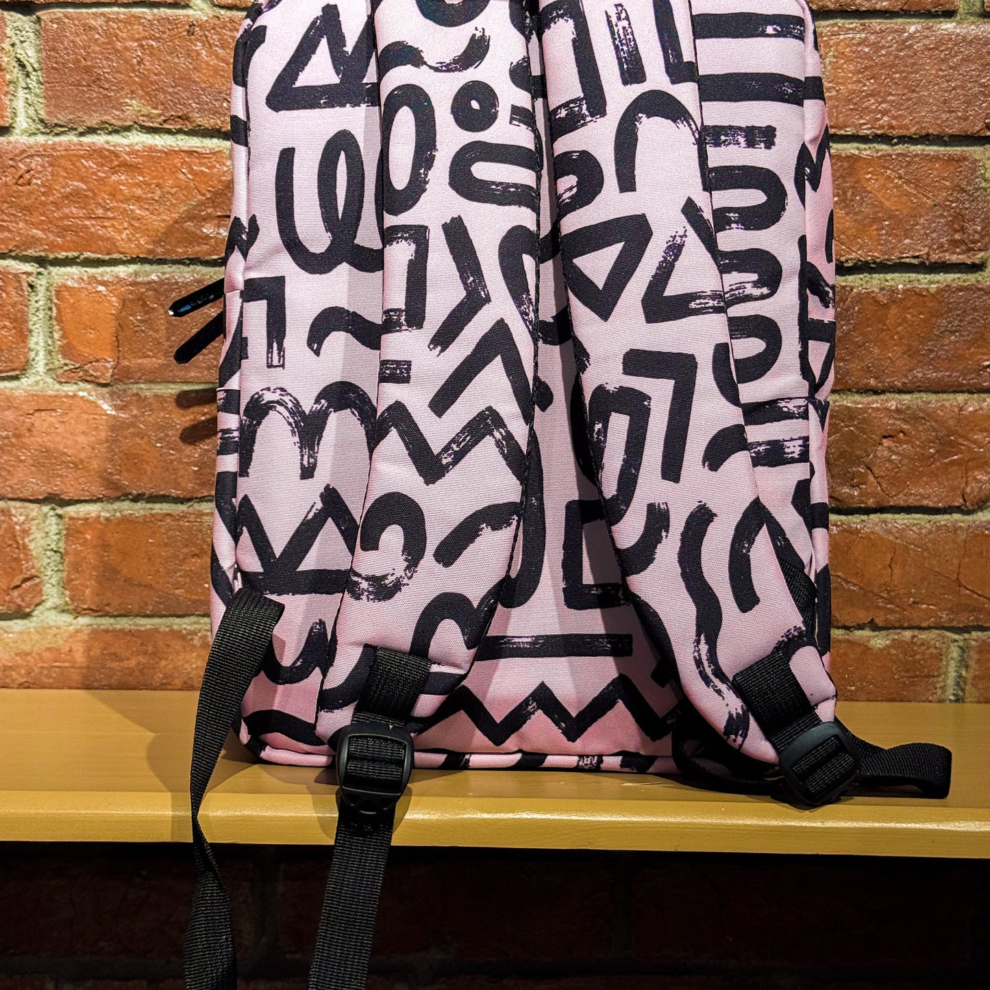 Abstract doodles in pink Backpack