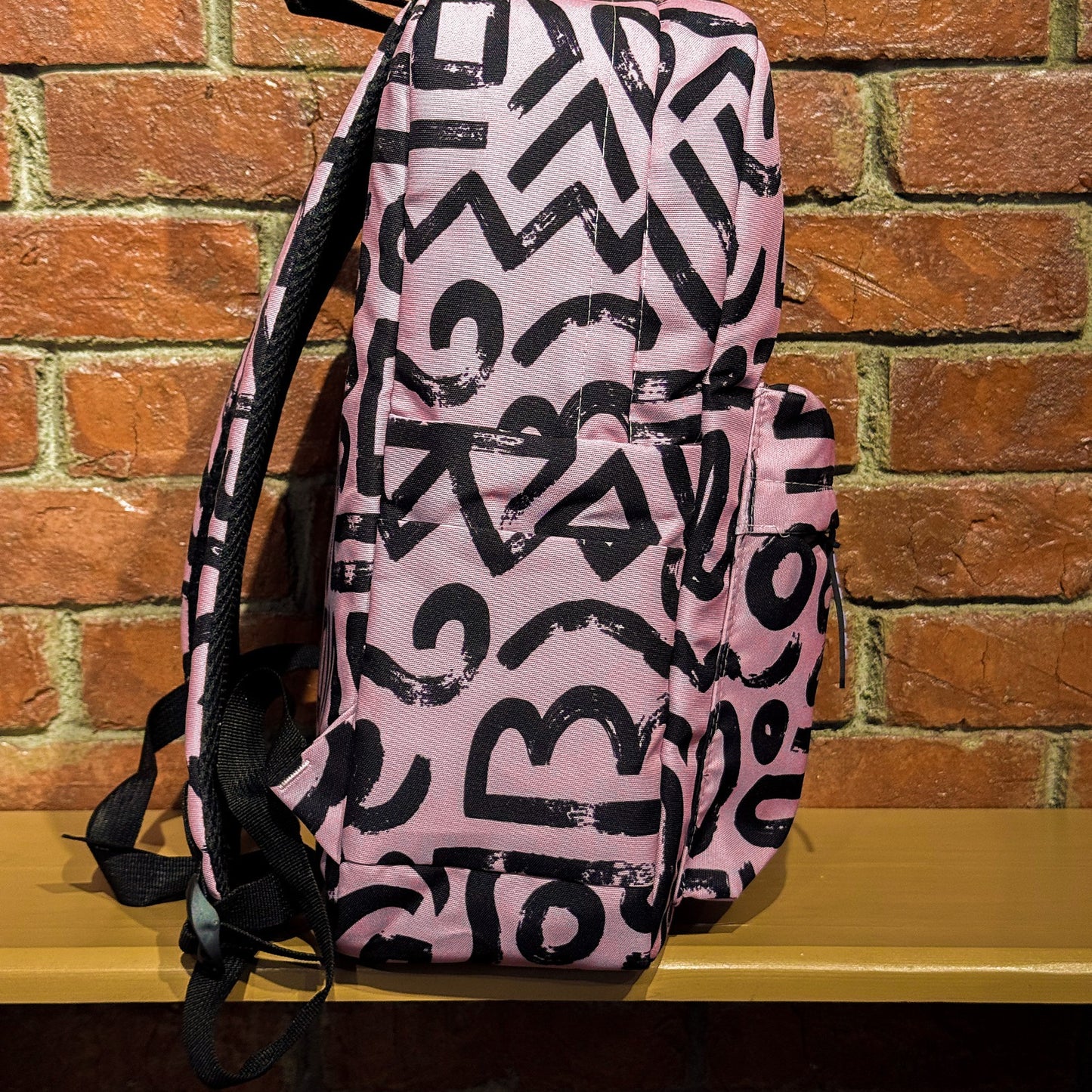 Abstract doodles in pink Backpack