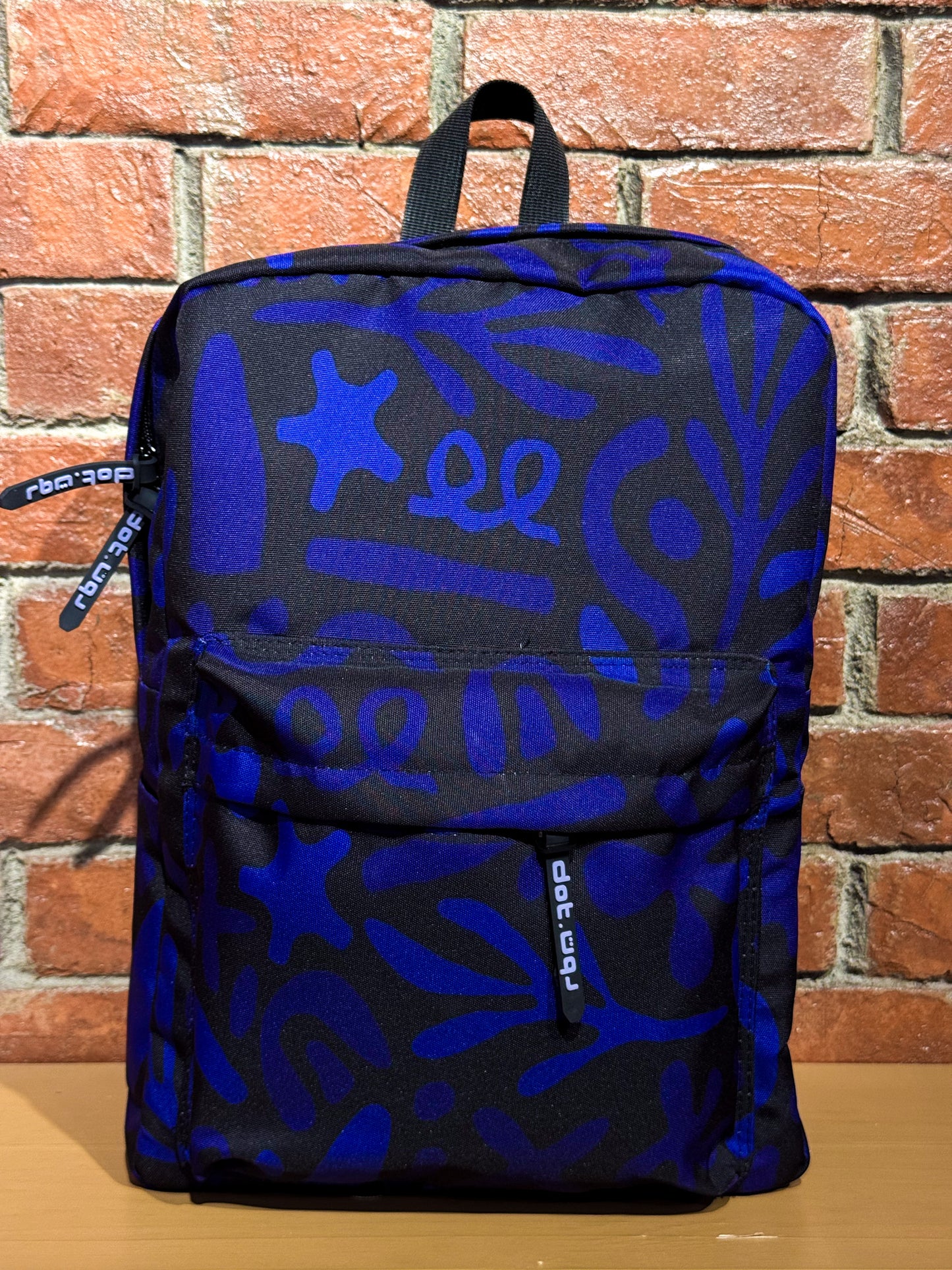 Blue And Black Seamles Backpack