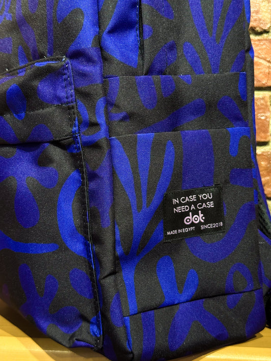 Blue And Black Seamles Backpack