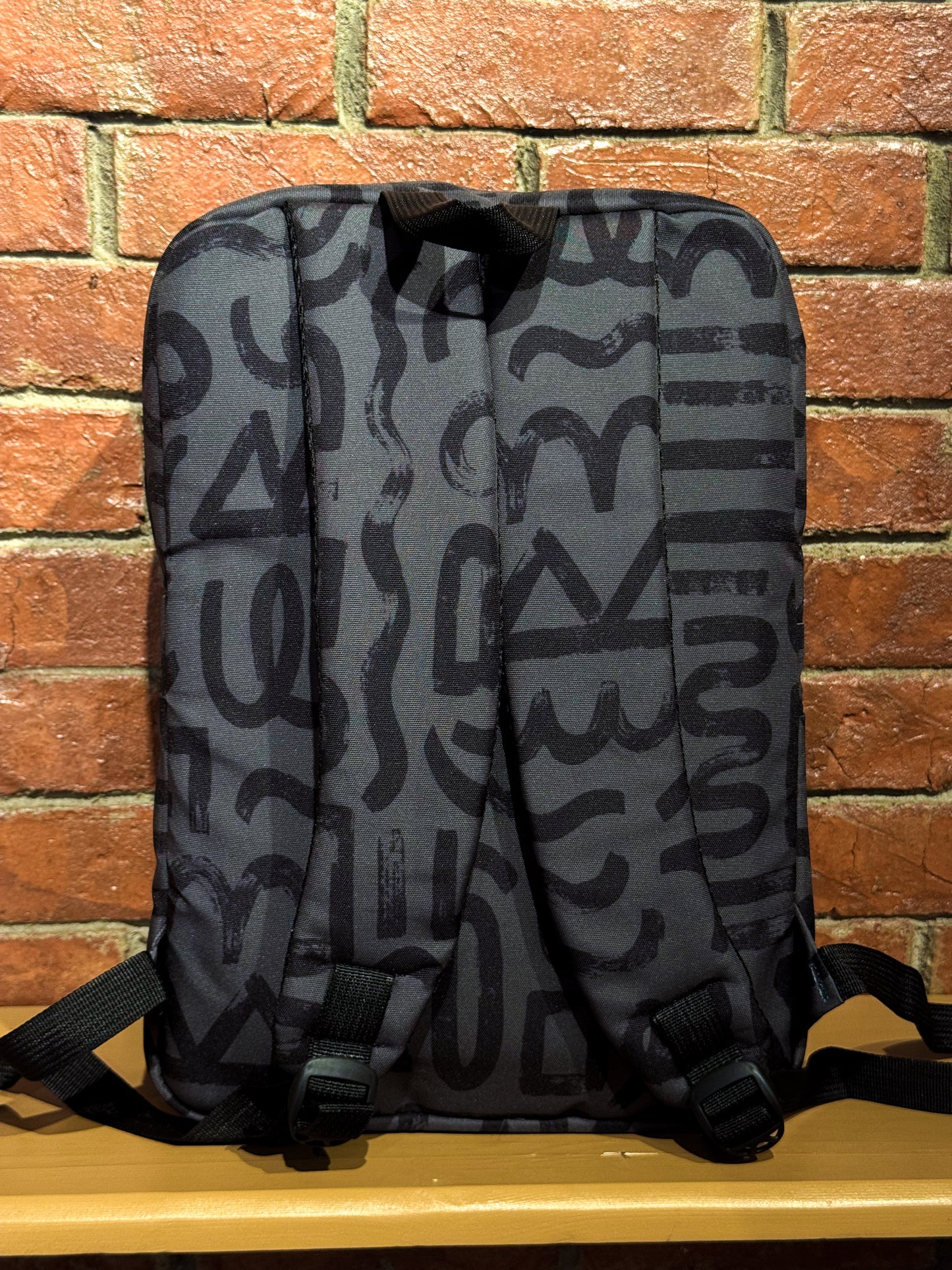 Abstract Doodles In Black Backpack