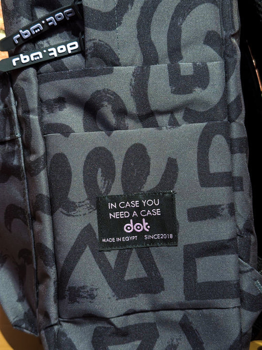 Abstract Doodles In Black Backpack