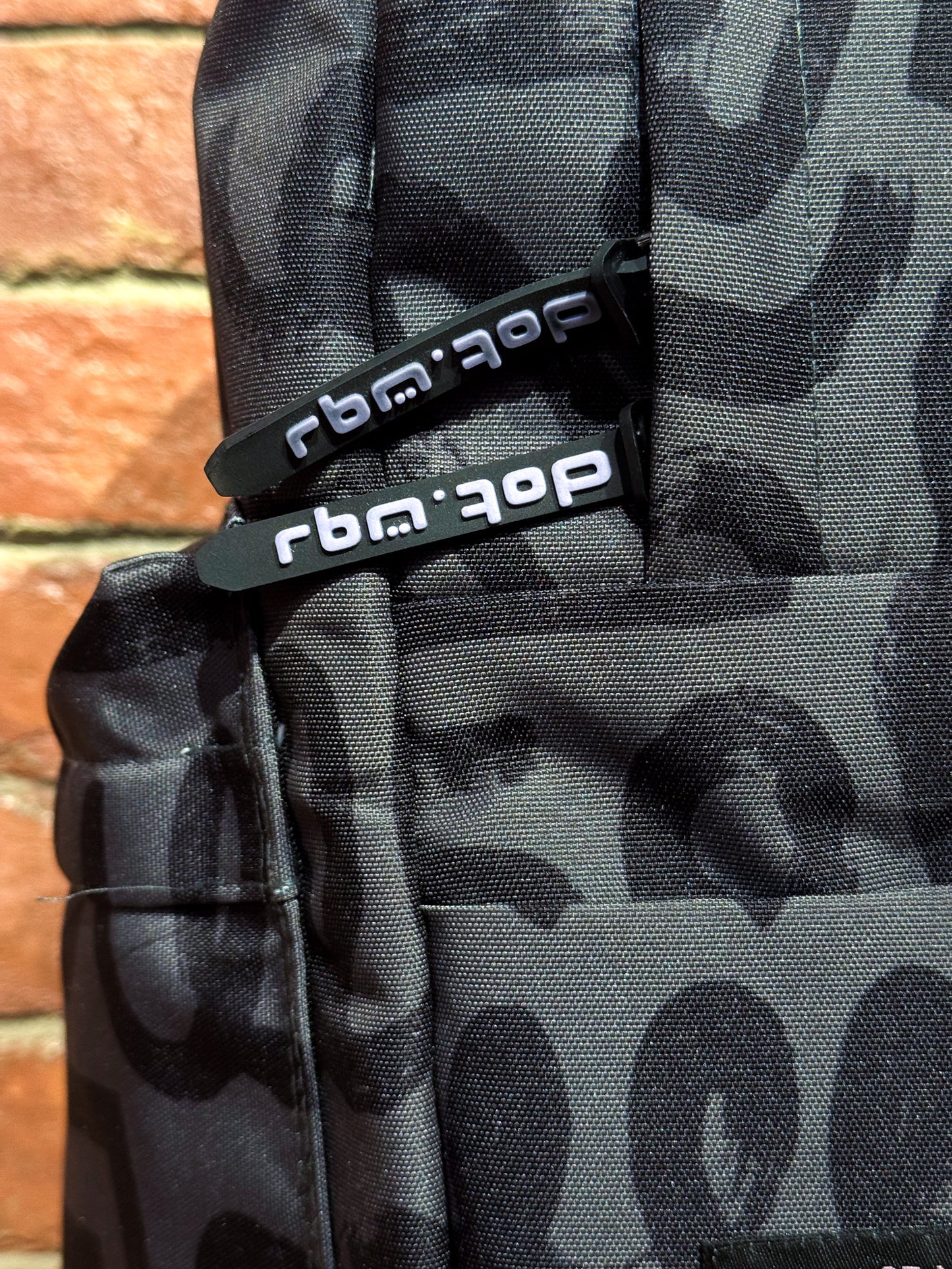 Abstract Doodles In Black Backpack