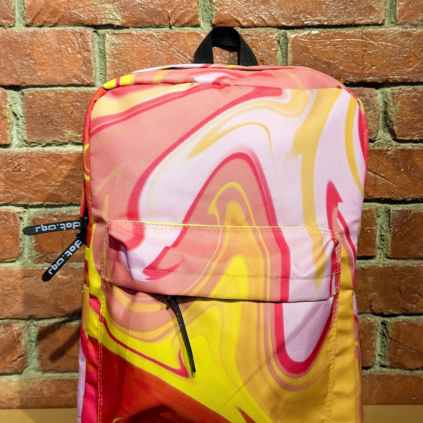 Pink Orange Marble Backpack