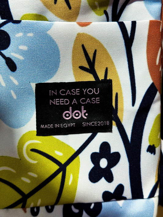 Floral White Backpack