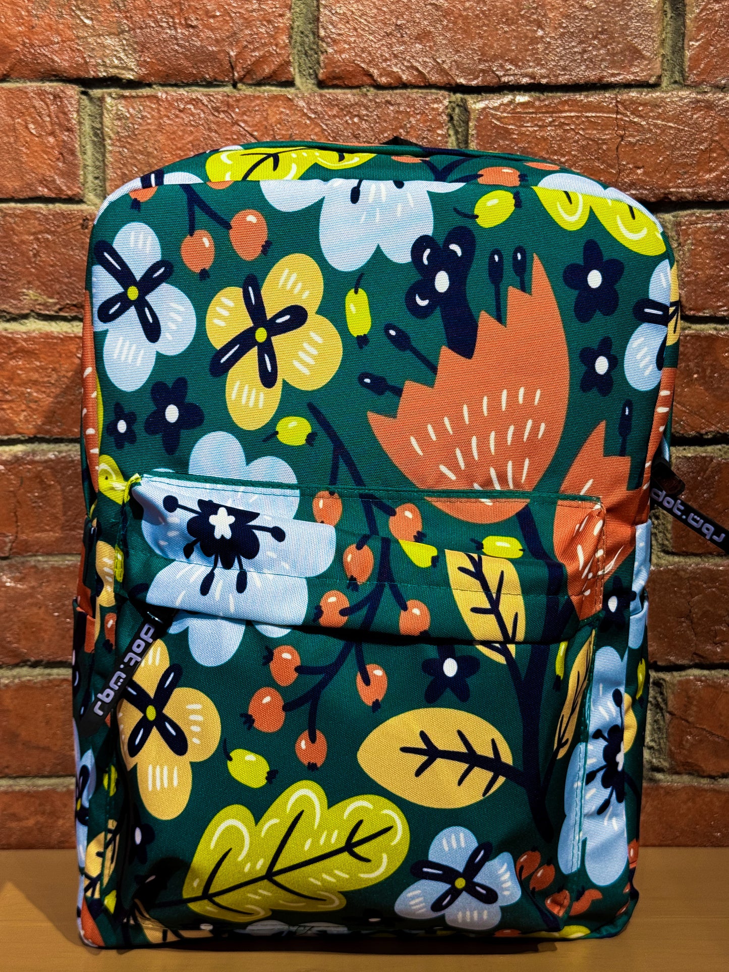 Floral Green Backpack