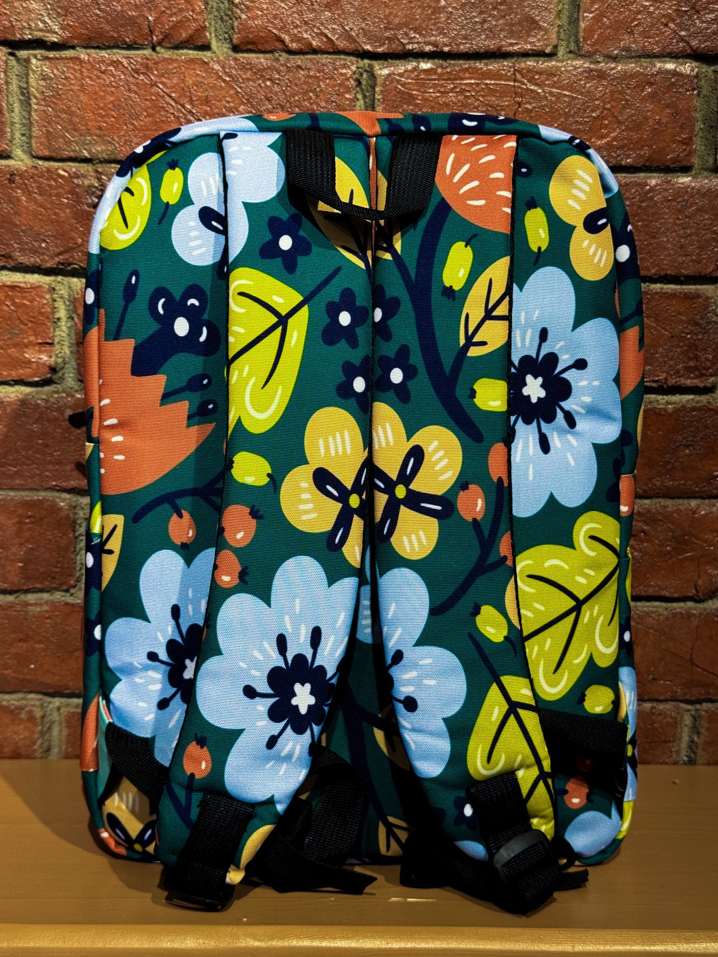 Floral Green Backpack