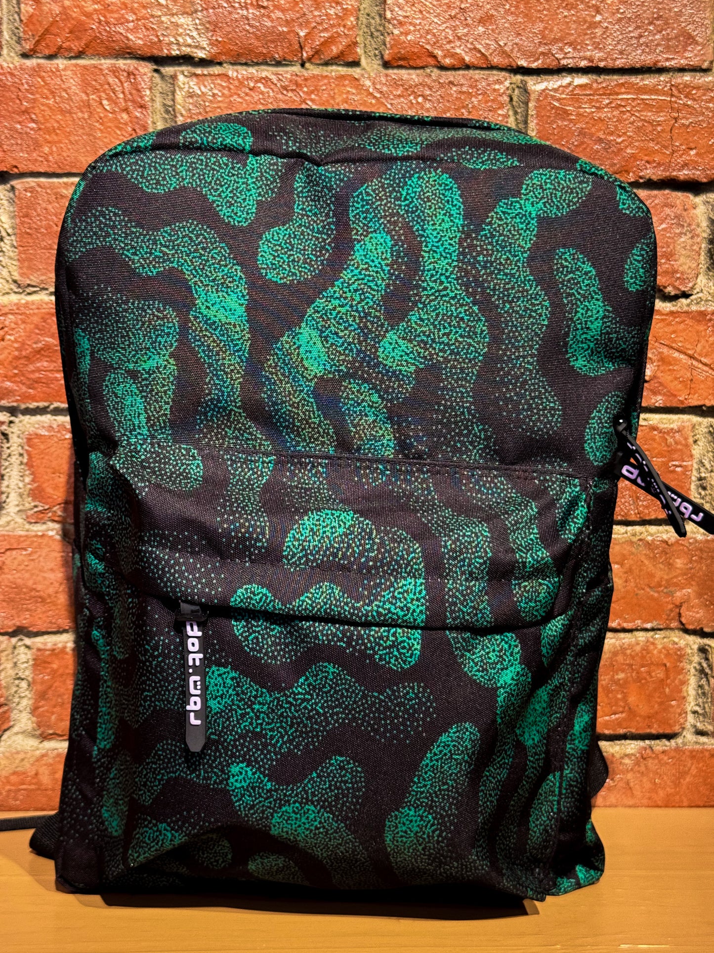 Paisley Forest Green Backpack