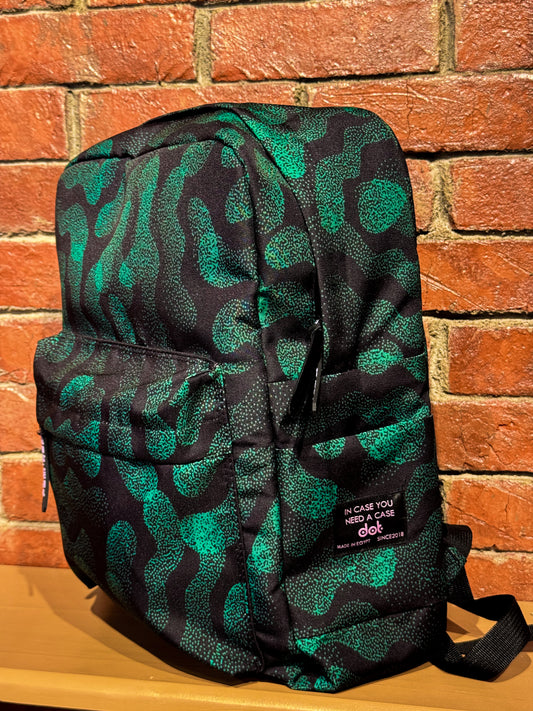 Paisley Forest Green Backpack