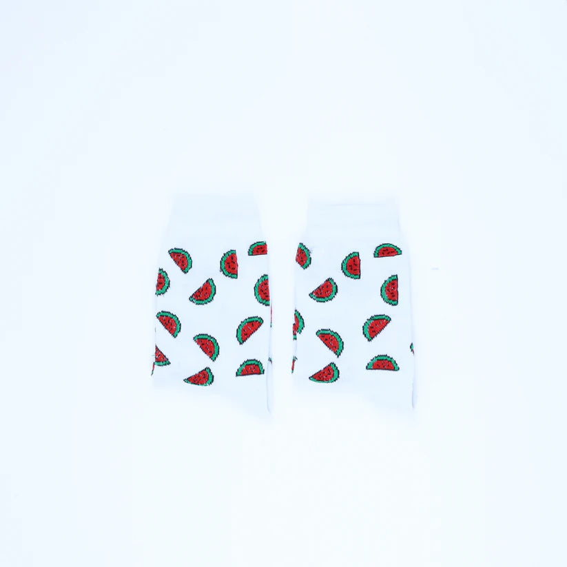 Watermelon White socks