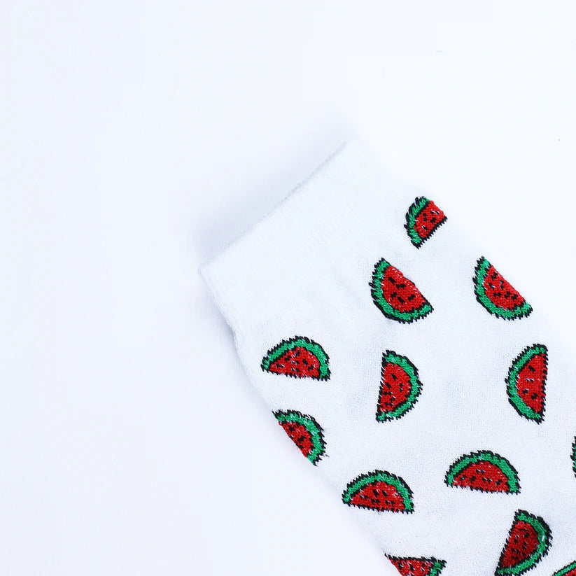 Watermelon White socks