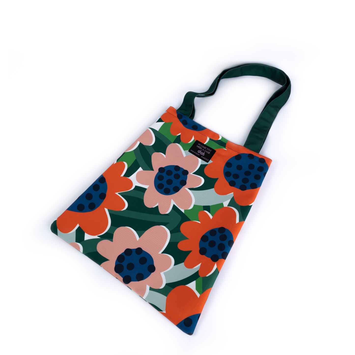 Green Flower Tote Bag