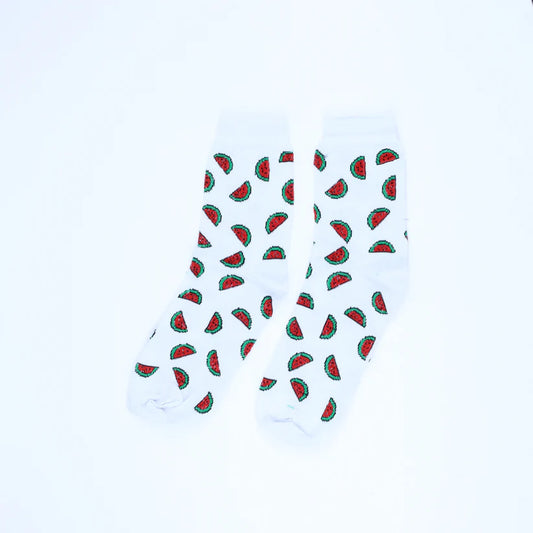 Watermelon White socks