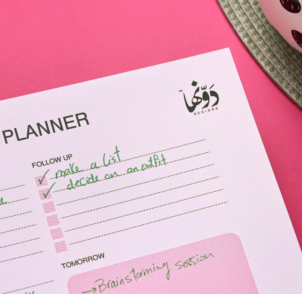 Floral - To Do Pad English