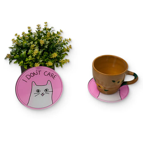 I don't care coaster