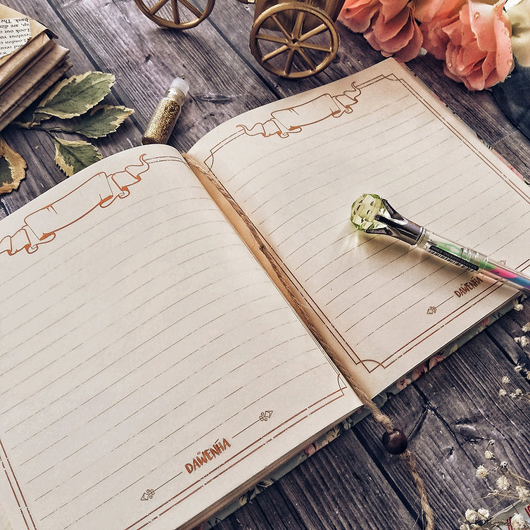 Live in The Moment vintage Notebook
