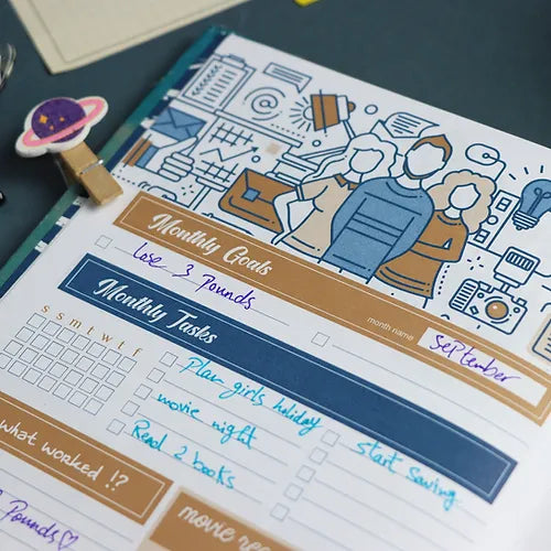سوف تكون بخير Weekly planner + poster