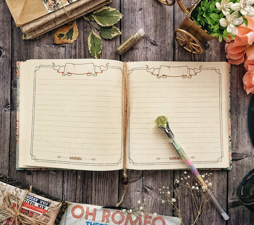Live in The Moment vintage Notebook