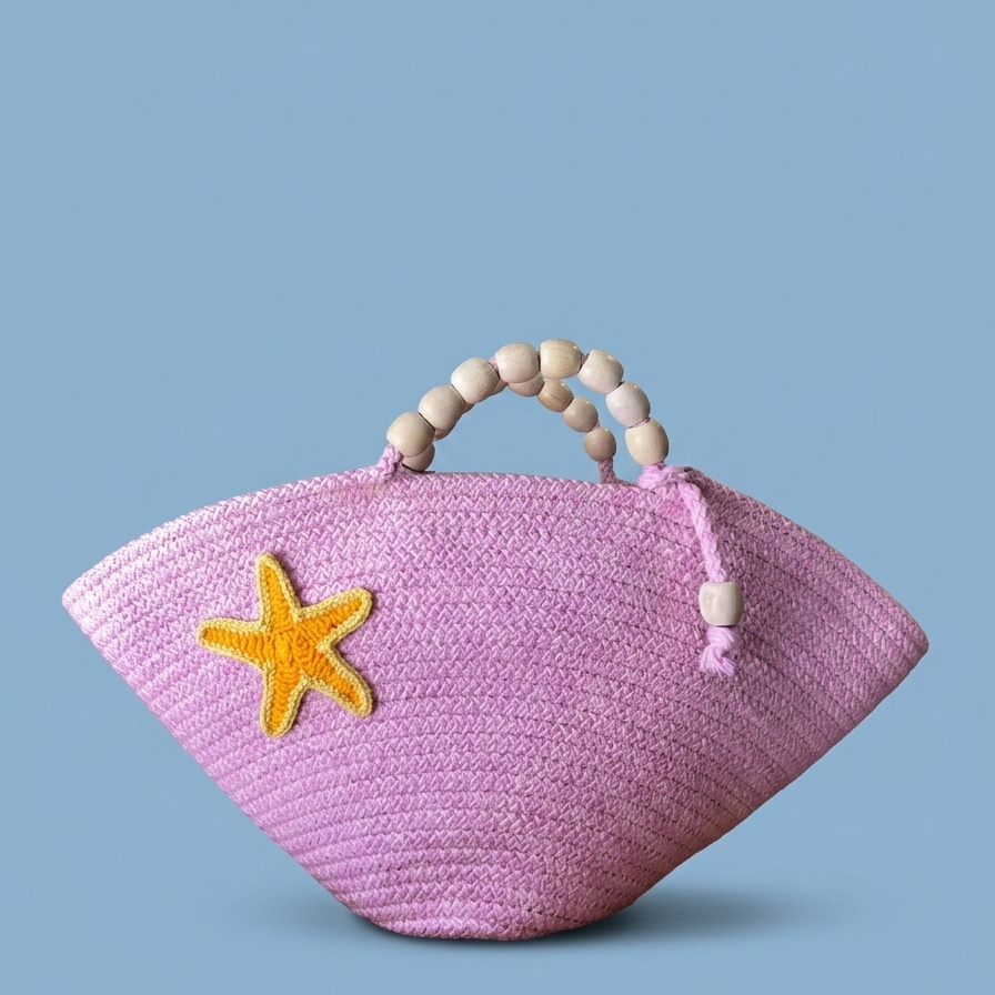 Beach Straw Tote Bag
