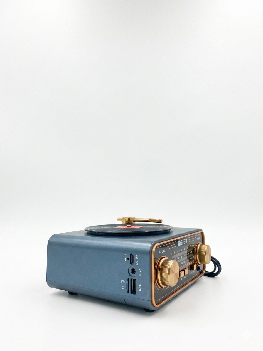 Rechargeable Retro Record Player Radio (5544)