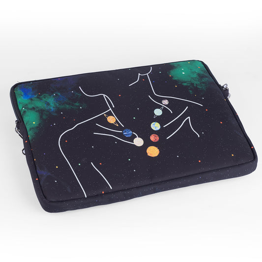 Planets necklace 15.6 inch Laptop Sleeve - dotgallery
