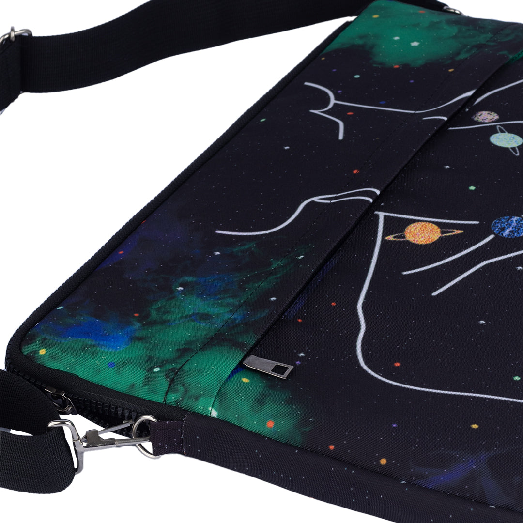 Planets necklace 15.6 inch Laptop Sleeve - dotgallery