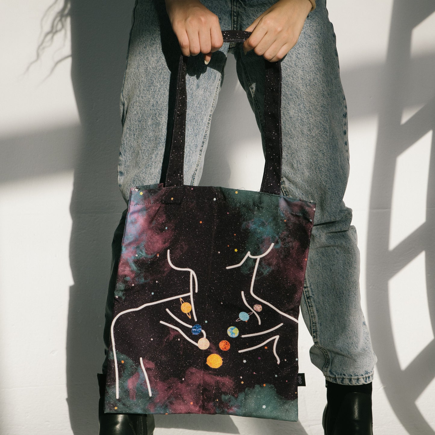 Planets Neckless Tote Bag - dotgallery