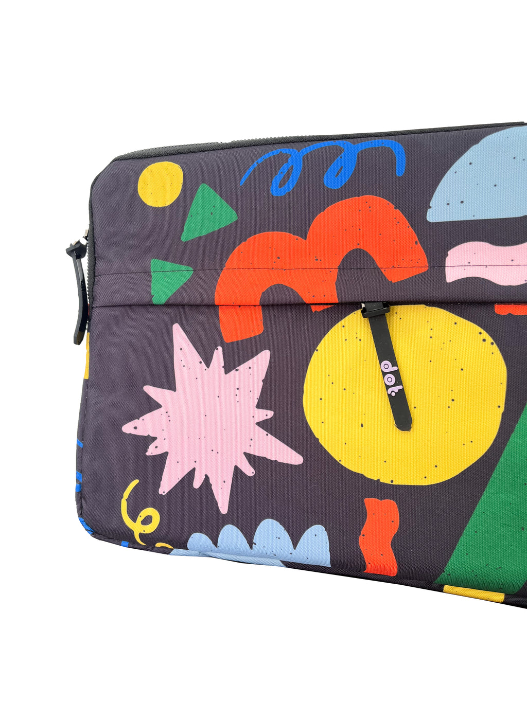 Shape symphony in black 13 inch Laptop Sleeve - dotgallery