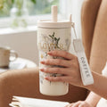 vacuum cup flower in white