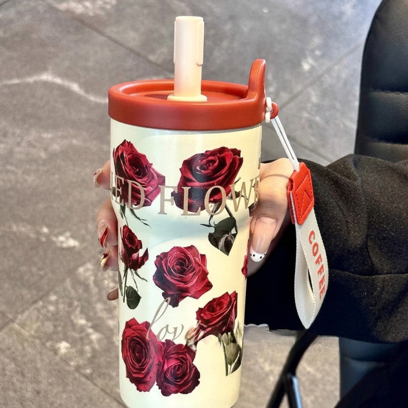 vacuum cup flower in red