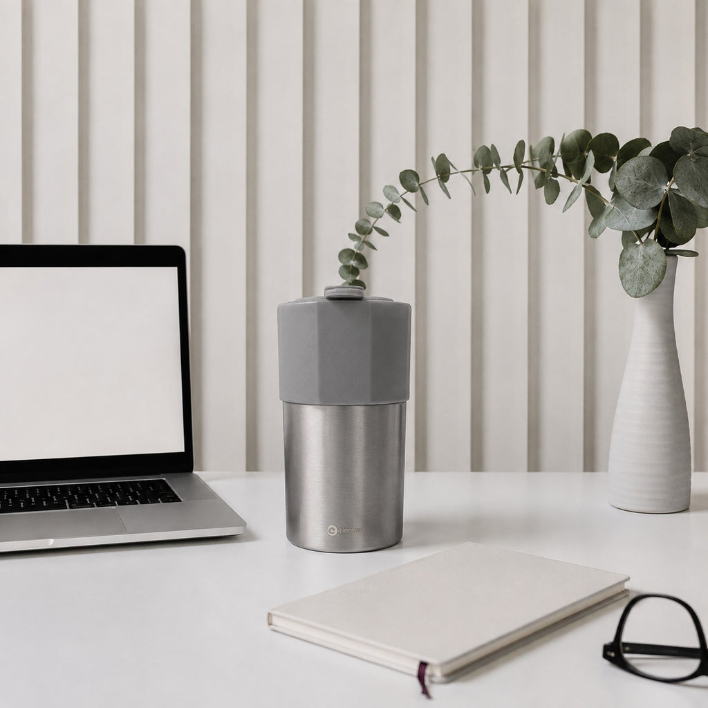 grey Travel Mug