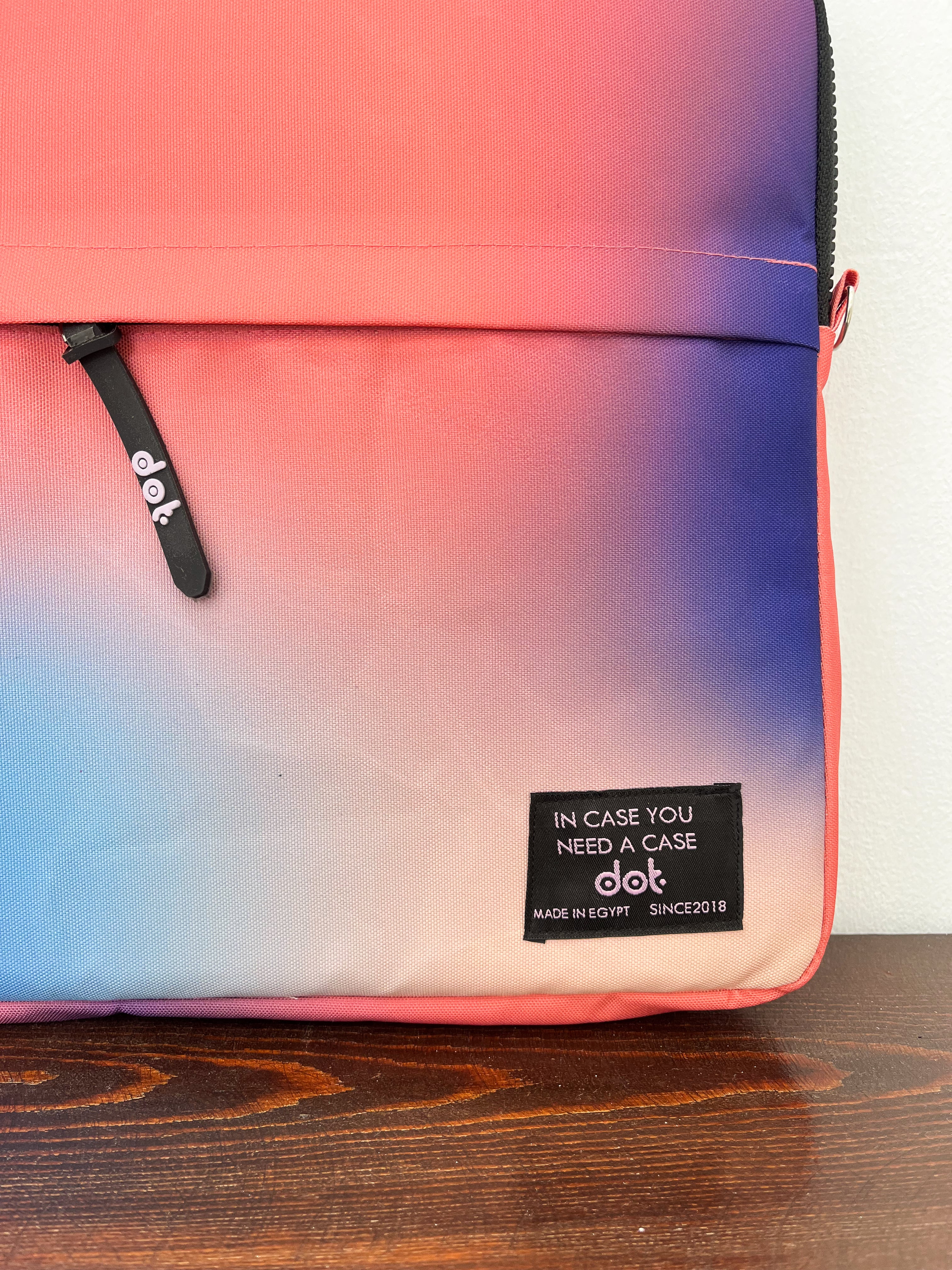 Gradient glow in Pastel harmony 13 inch Laptop Sleeve - dotgallery