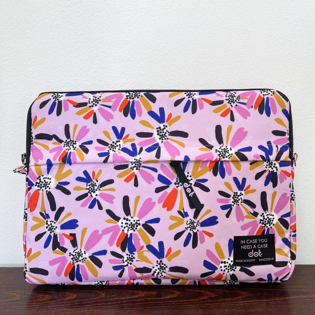 Wildflower in pink 13 inch Laptop Sleeve - dotgallery
