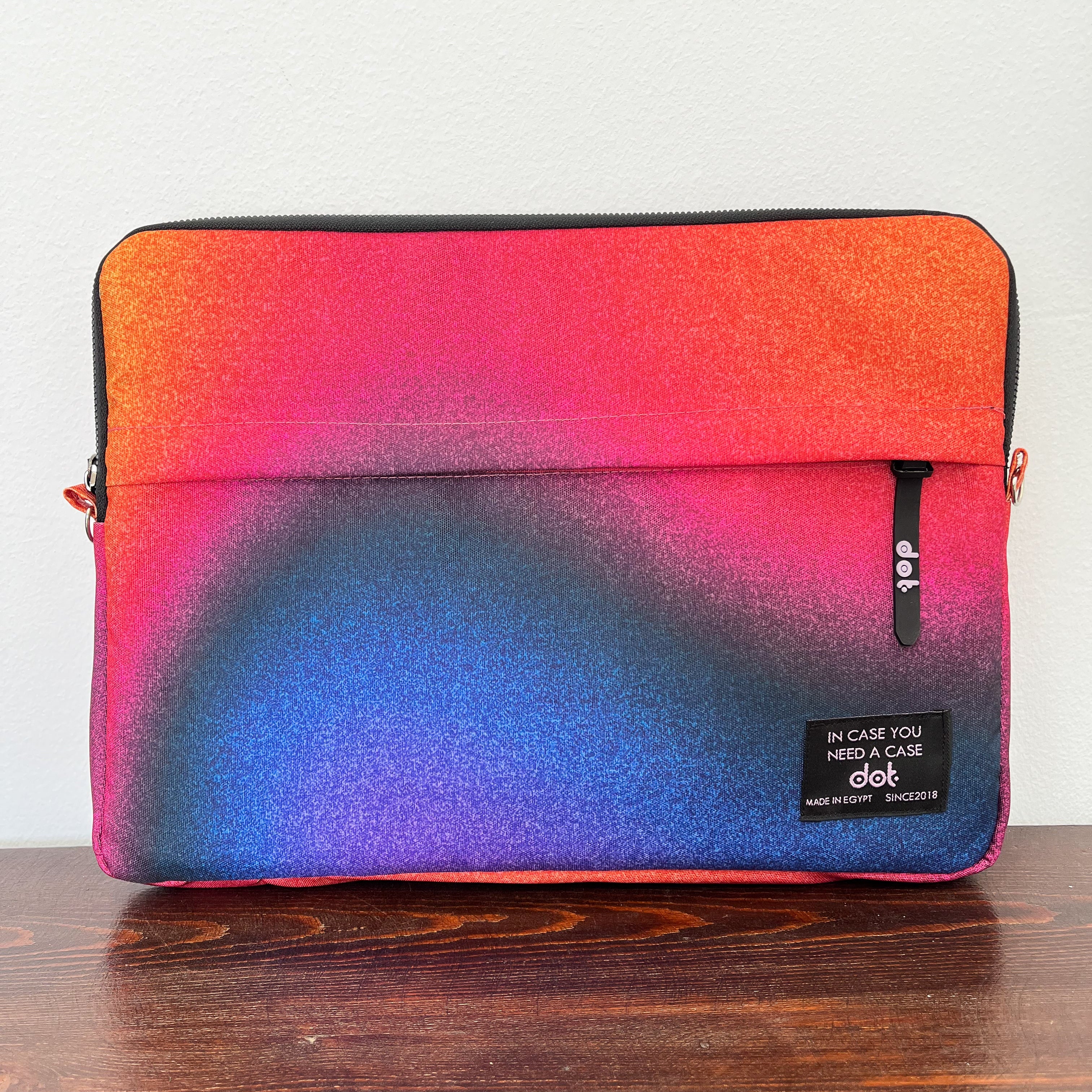 Gradient glow in Sunset hues 13 inch Laptop Sleeve - dotgallery