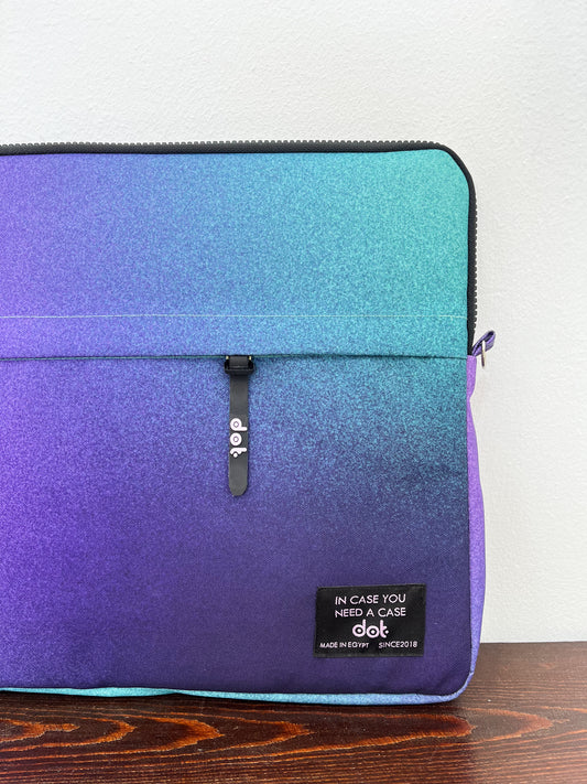 Gradient glow in Cool contrast 13 inch Laptop Sleeve
