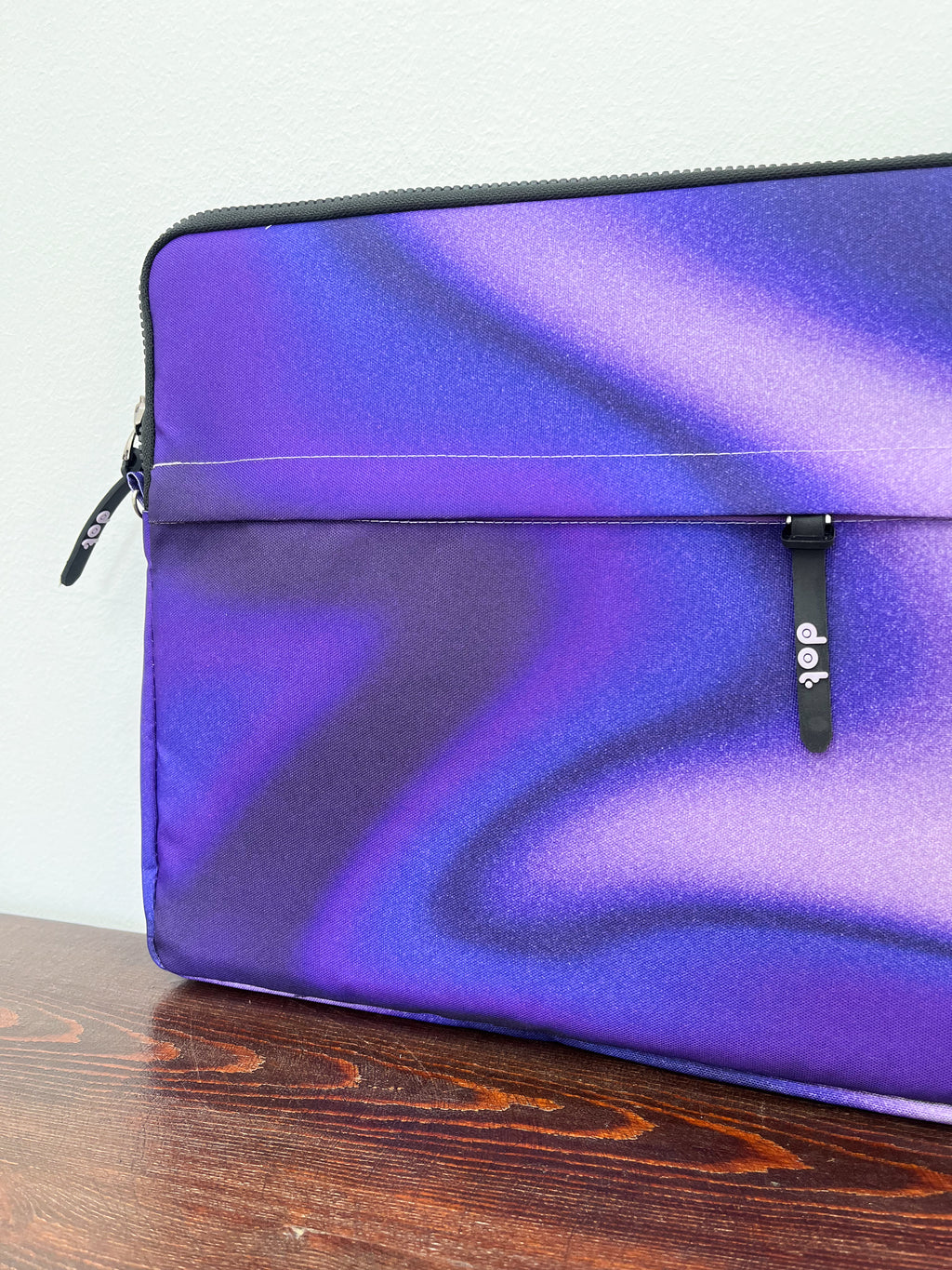 Gradient glow in Purple monochrome 13 inch Laptop Sleeve - dotgallery