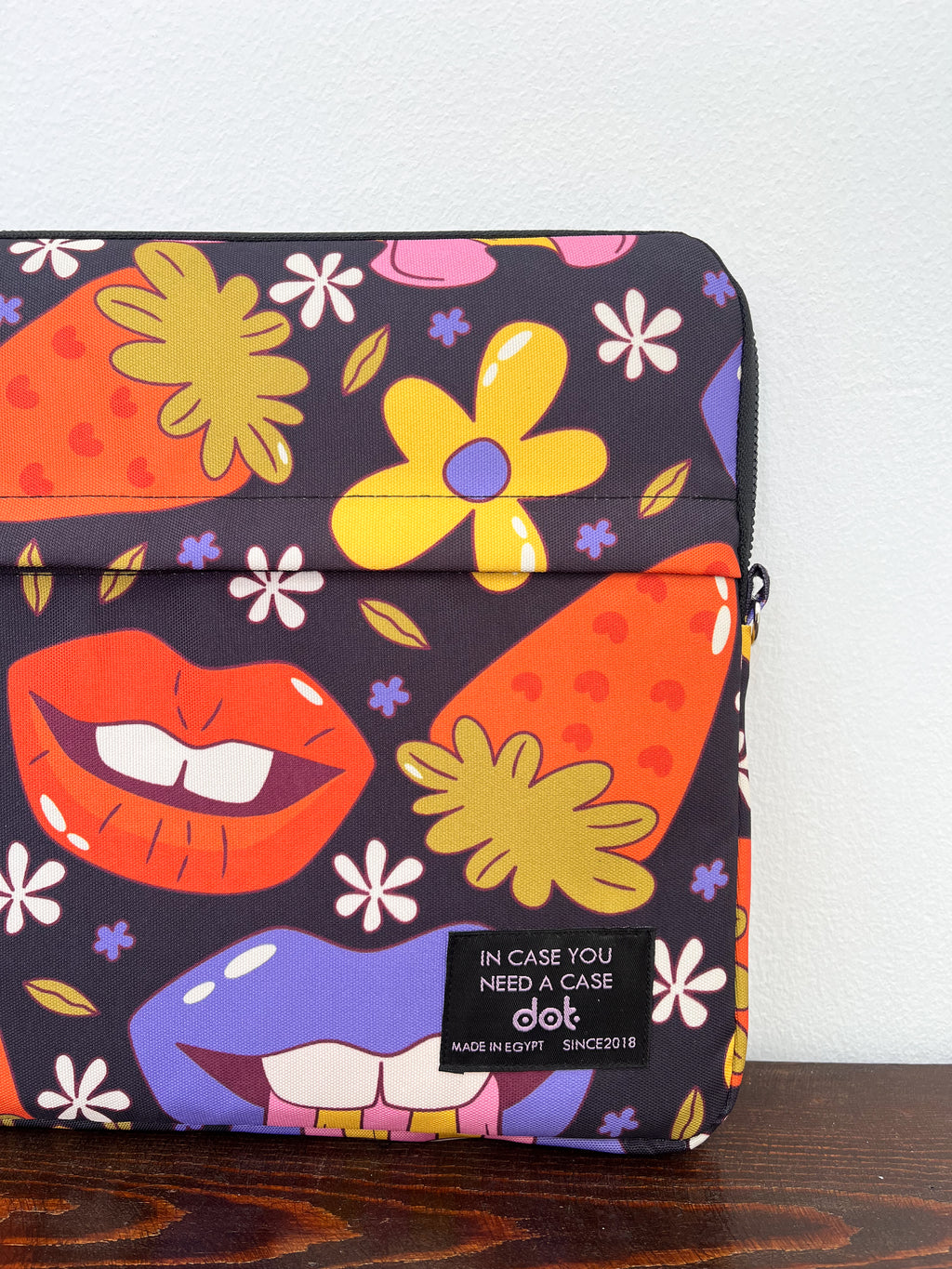 Pop explosion in black 13 inch Laptop Sleeve - dotgallery