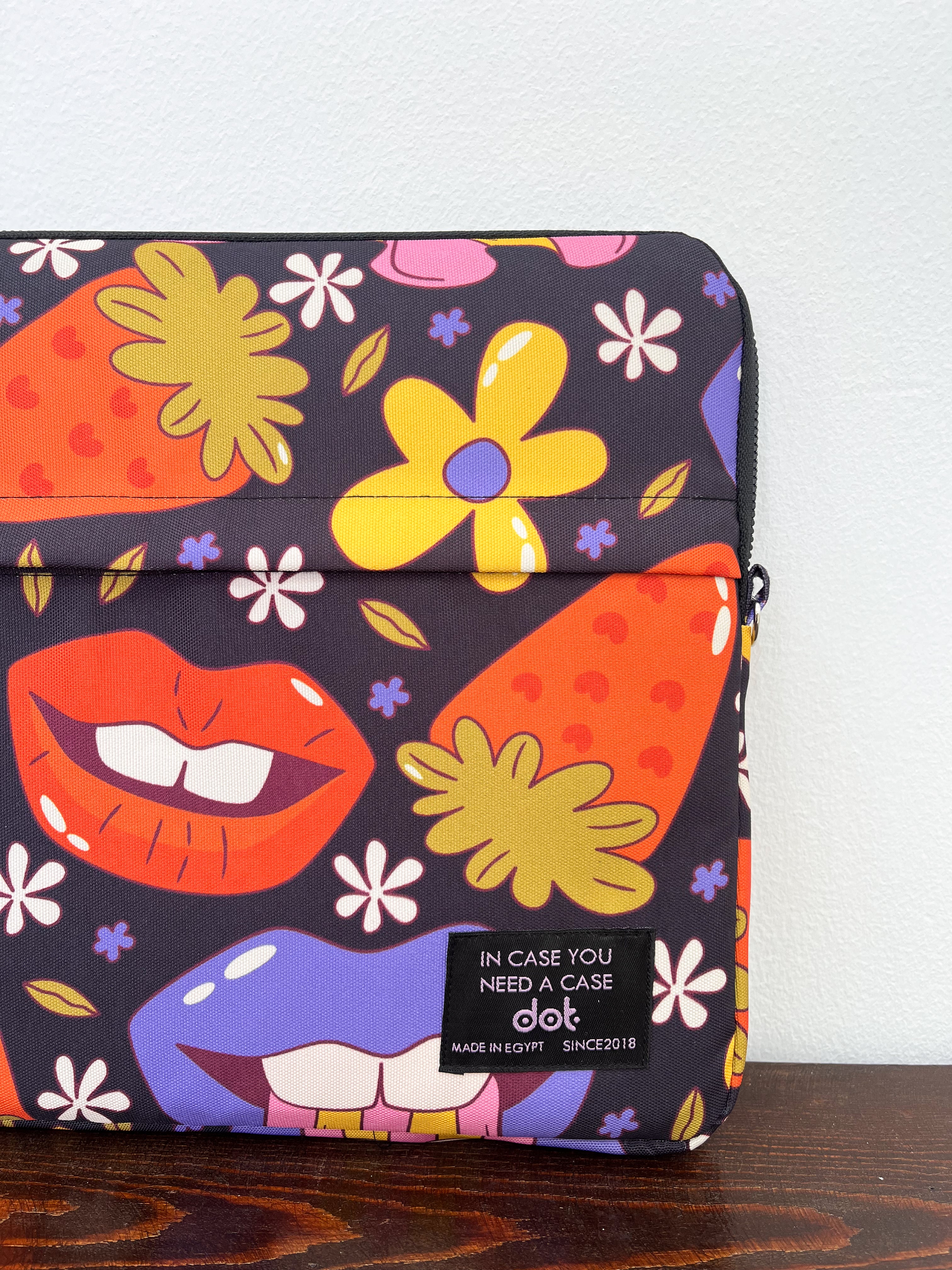 Pop explosion in black 13 inch Laptop Sleeve - dotgallery