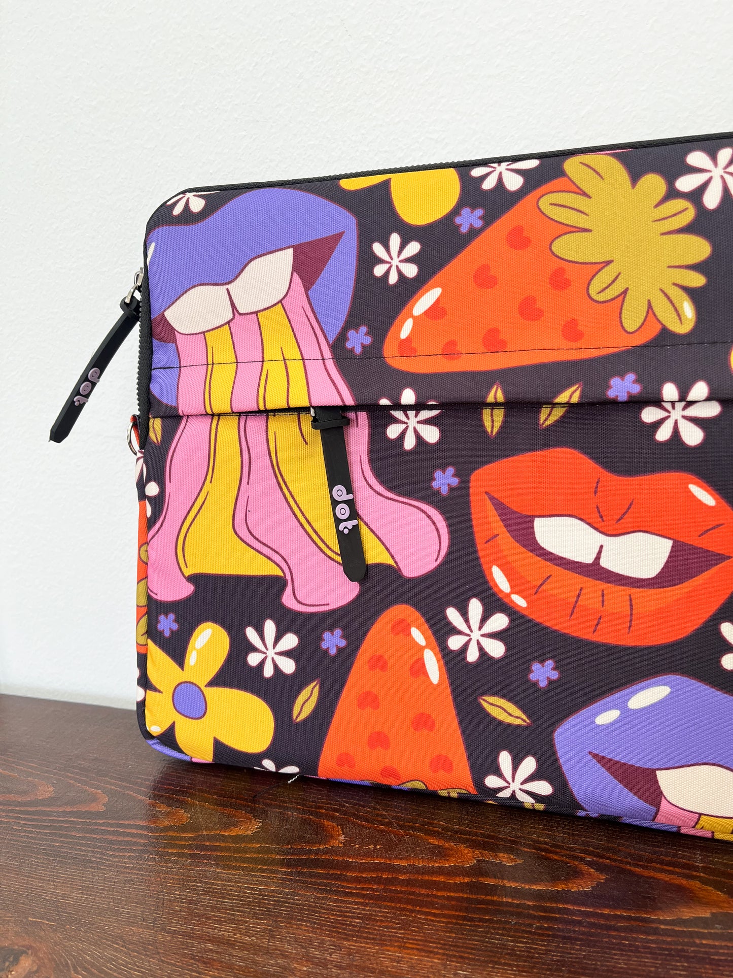 Pop explosion in black 13 inch Laptop Sleeve