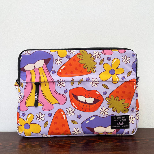 Pop explosion in lavender 13 inch Laptop Sleeve