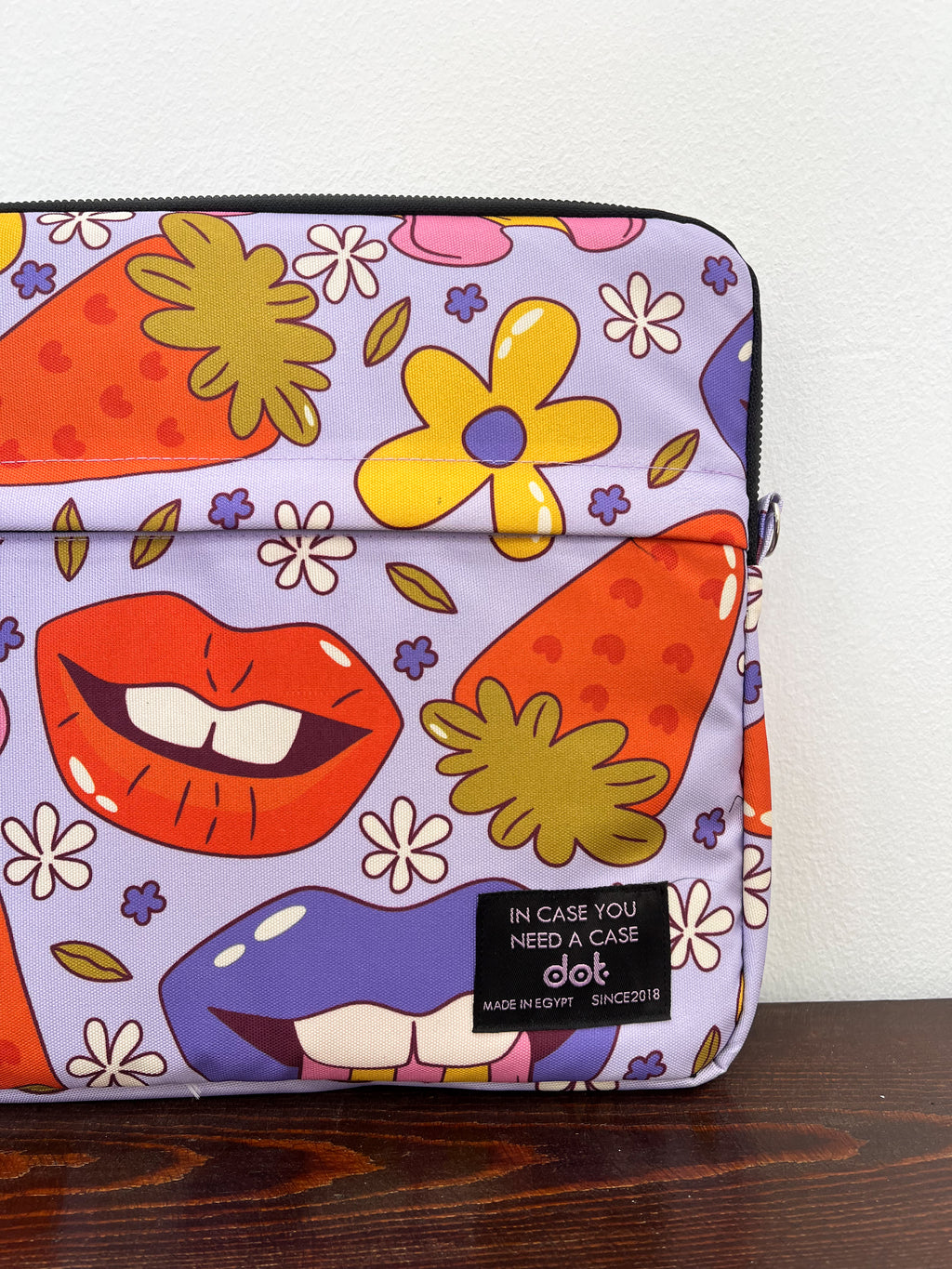 Pop explosion in lavender 13 inch Laptop Sleeve - dotgallery
